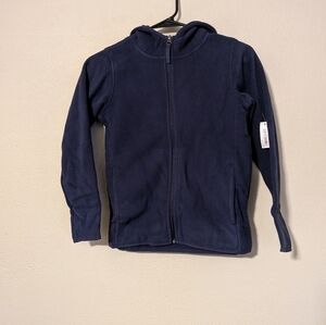 Kids Navy Blue Fleece Jacket